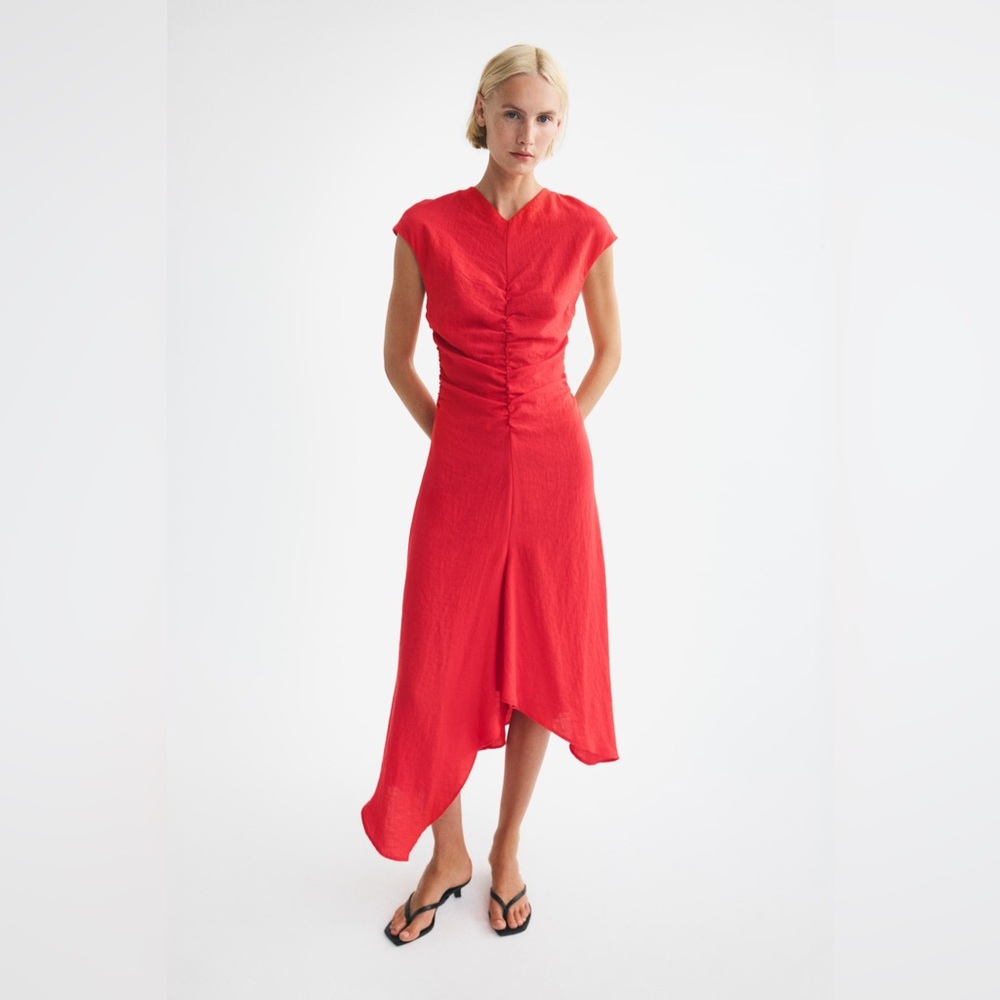 NWT H&M Cap Sleeved Handkerchief Dress